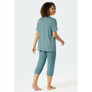 Schiesser Damen Schlafanzug 3/4, 1/2 Arm Minimal Comfort Fit