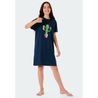 Schiesser Schüler Mädchen Nachthemd kurzarm Prickly Love